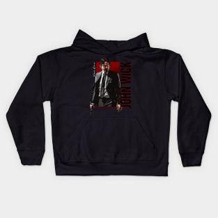 john wick | art Kids Hoodie